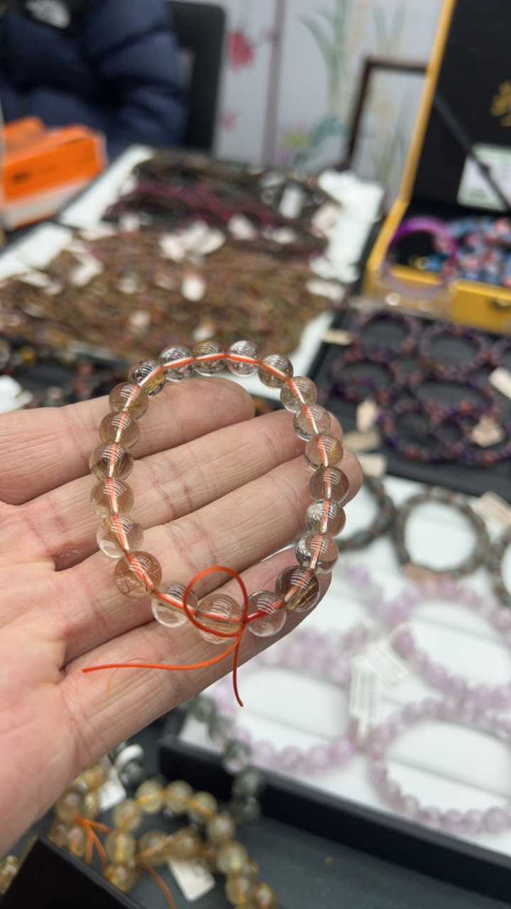 ww金发晶水晶手串