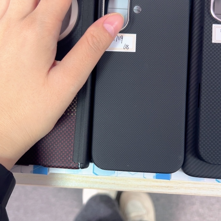 17黑灰平纹凯夫拉正品17119