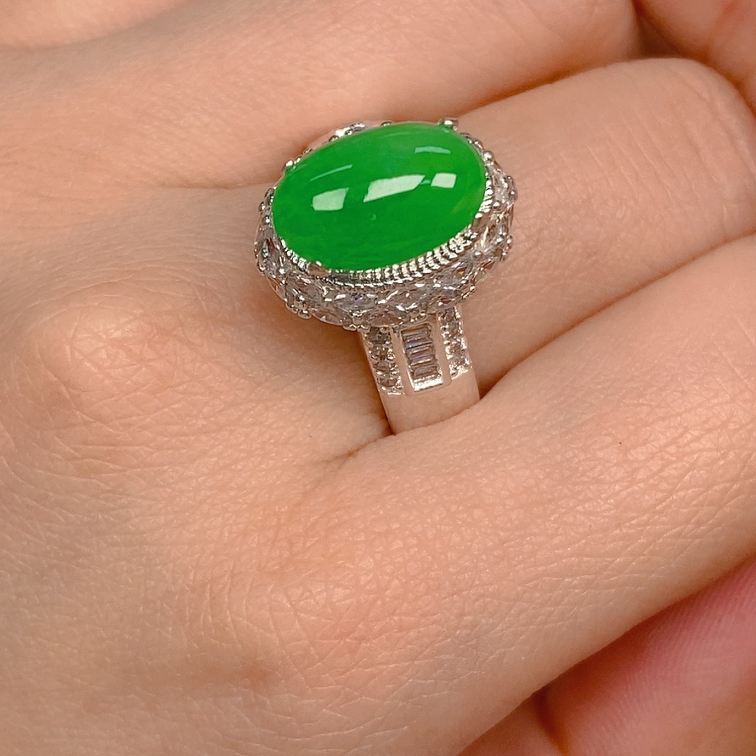 翡翠戒指未镶嵌翡翠