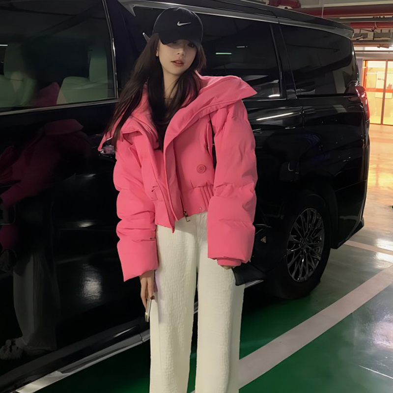 2025年新款韩版羽绒棉服女冬季加厚短款休闲棉衣宽松设计棉袄外套