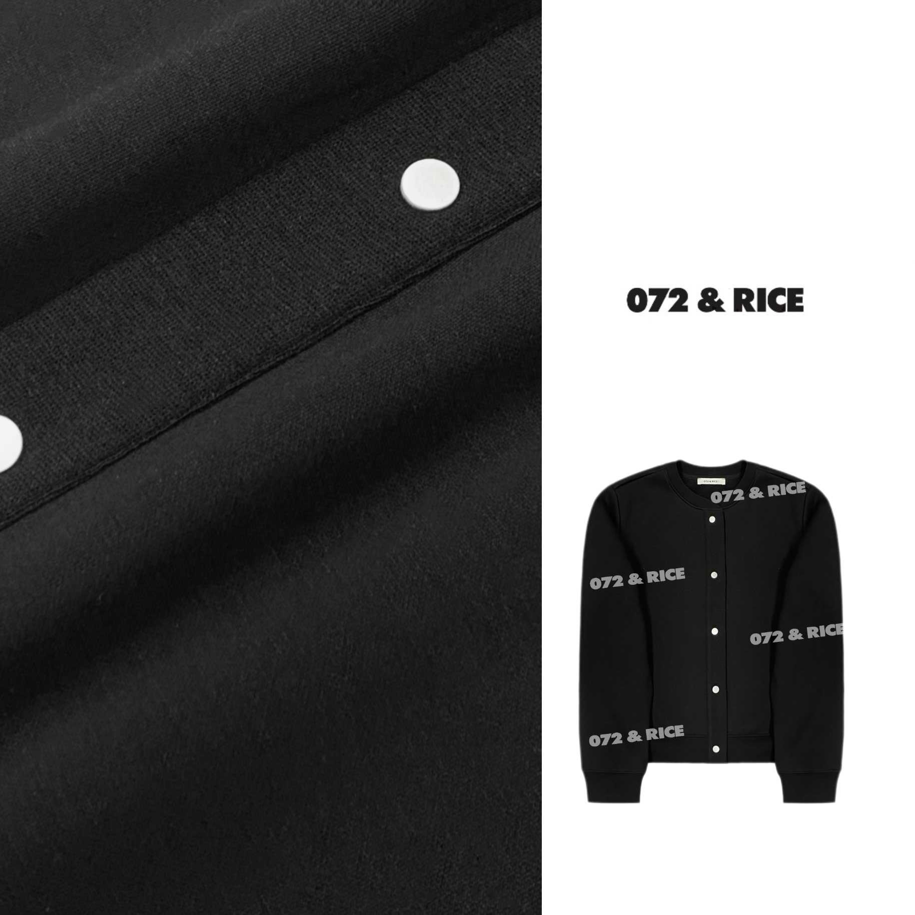 072 & RICE【奥地利】秋季休闲圆领单排扣开衫外套 31UC25