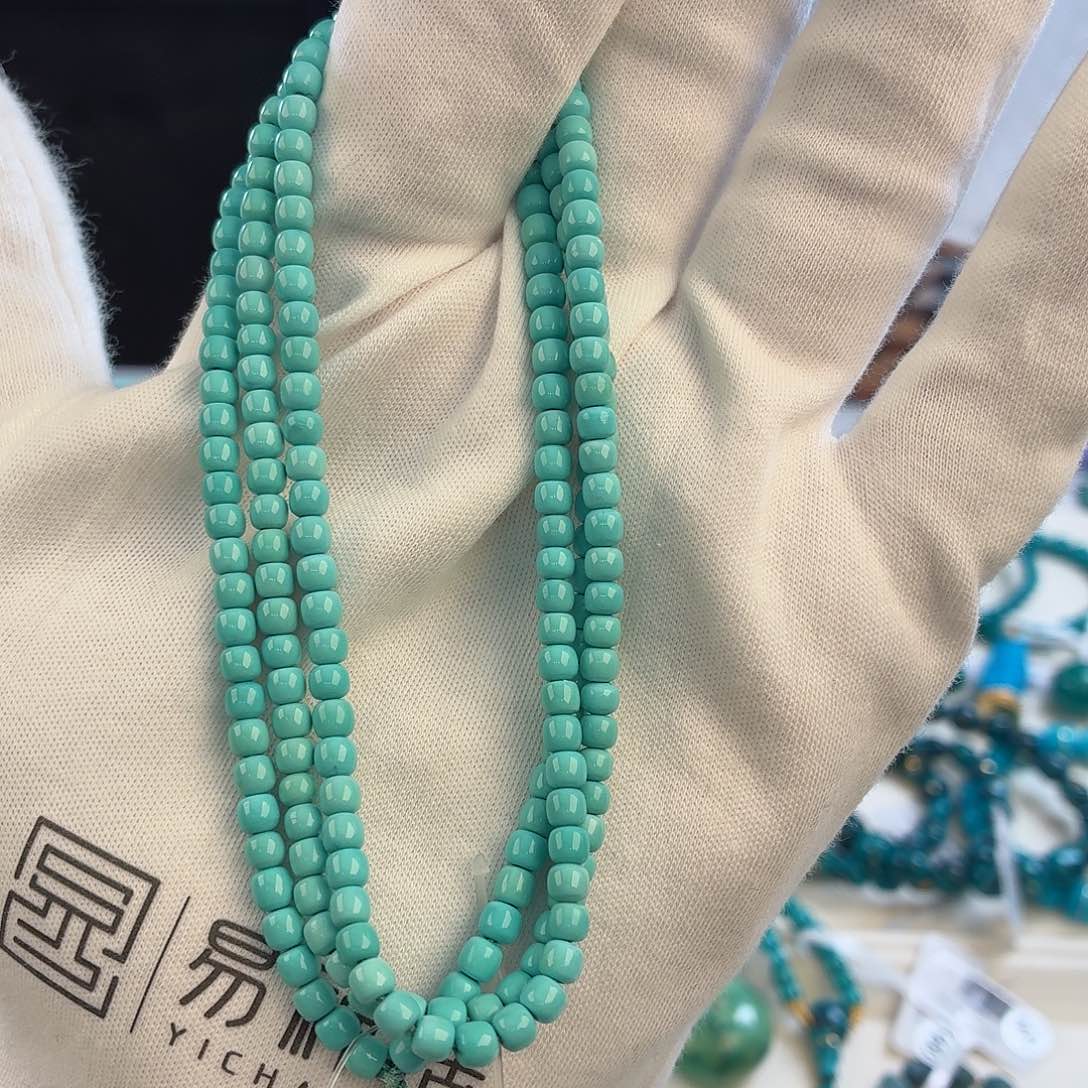 绿松石未镶嵌挂件3.6mm