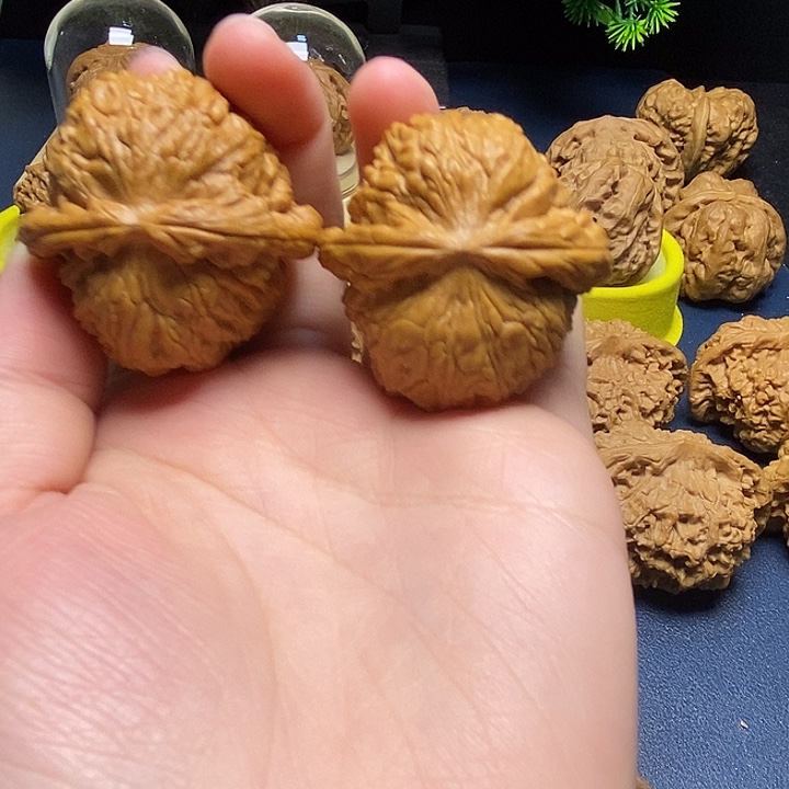 桃核把件白狮子13