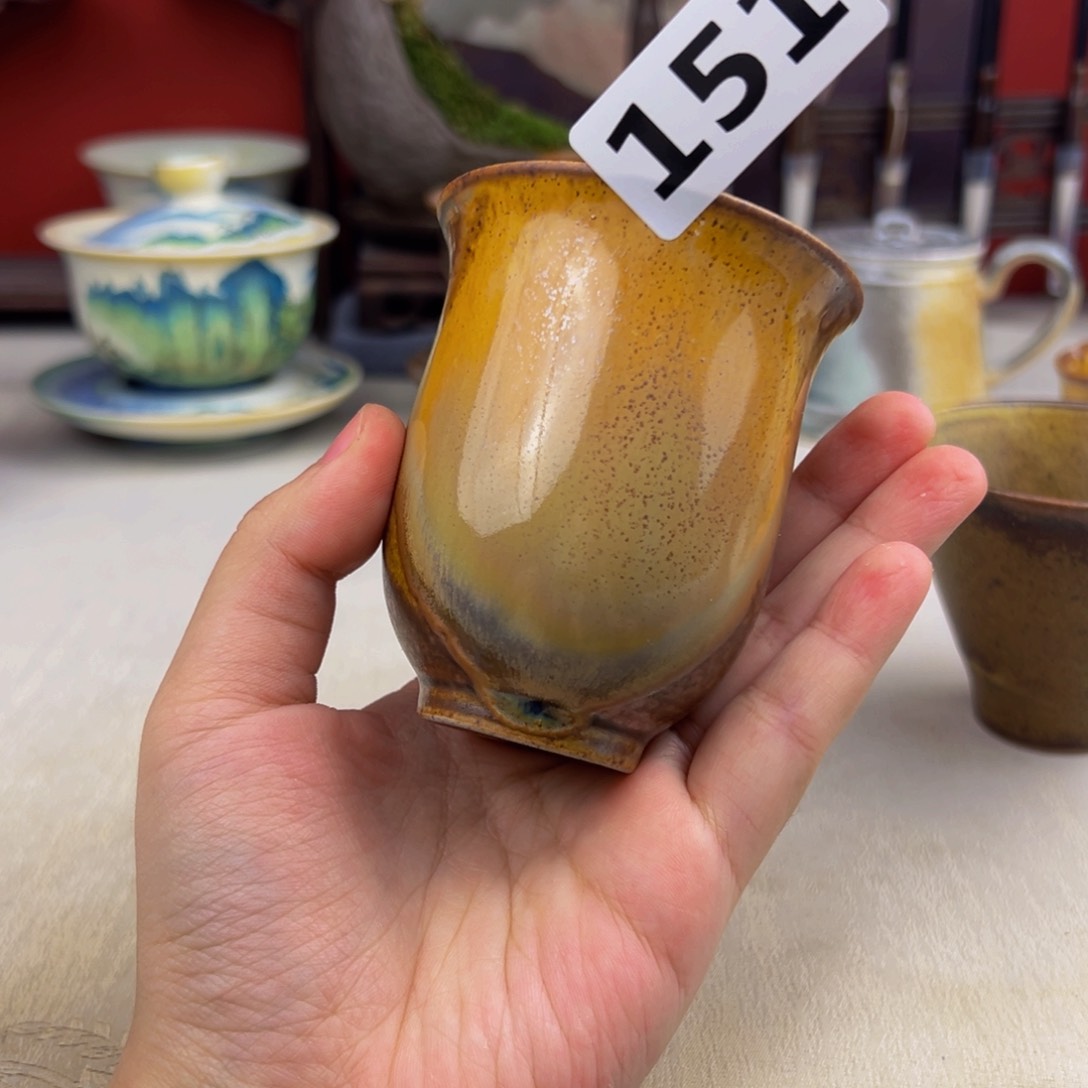 杯子纯手工柴烧主人杯