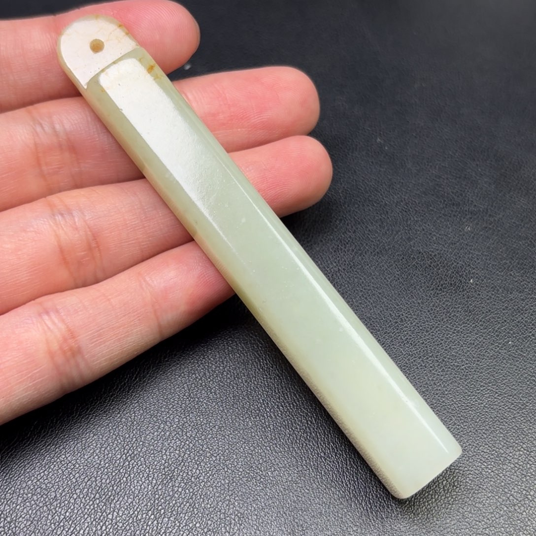 双***6和田玉未镶嵌挂件