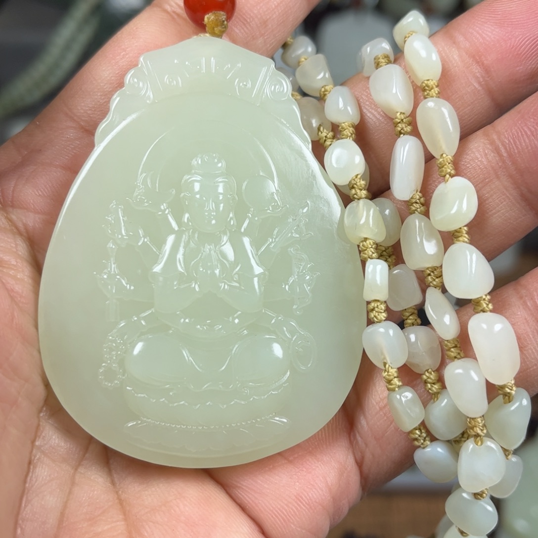 和田玉未镶嵌挂件