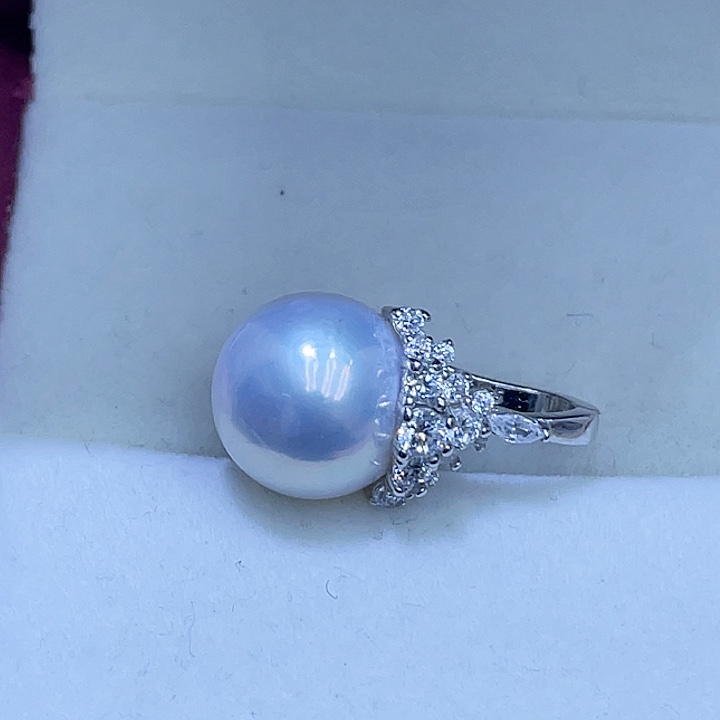 淡水珍珠颈饰银S925镶嵌