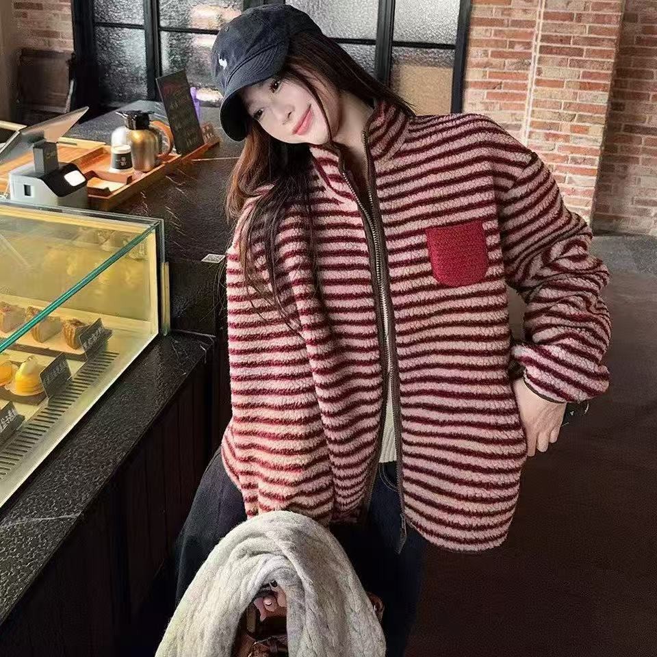 98438韩系羊羔毛外套