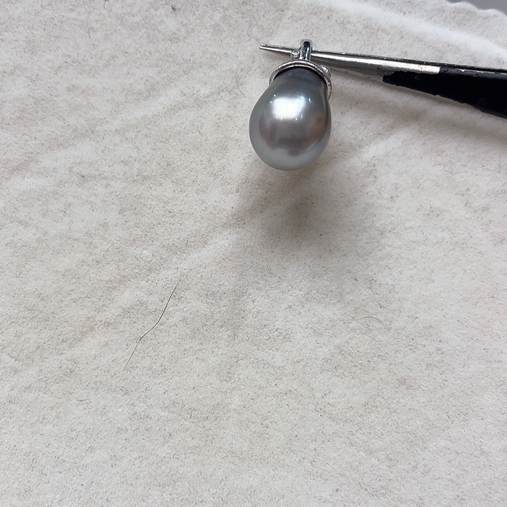 吊坠(不含链)海水珍珠银S925镶嵌