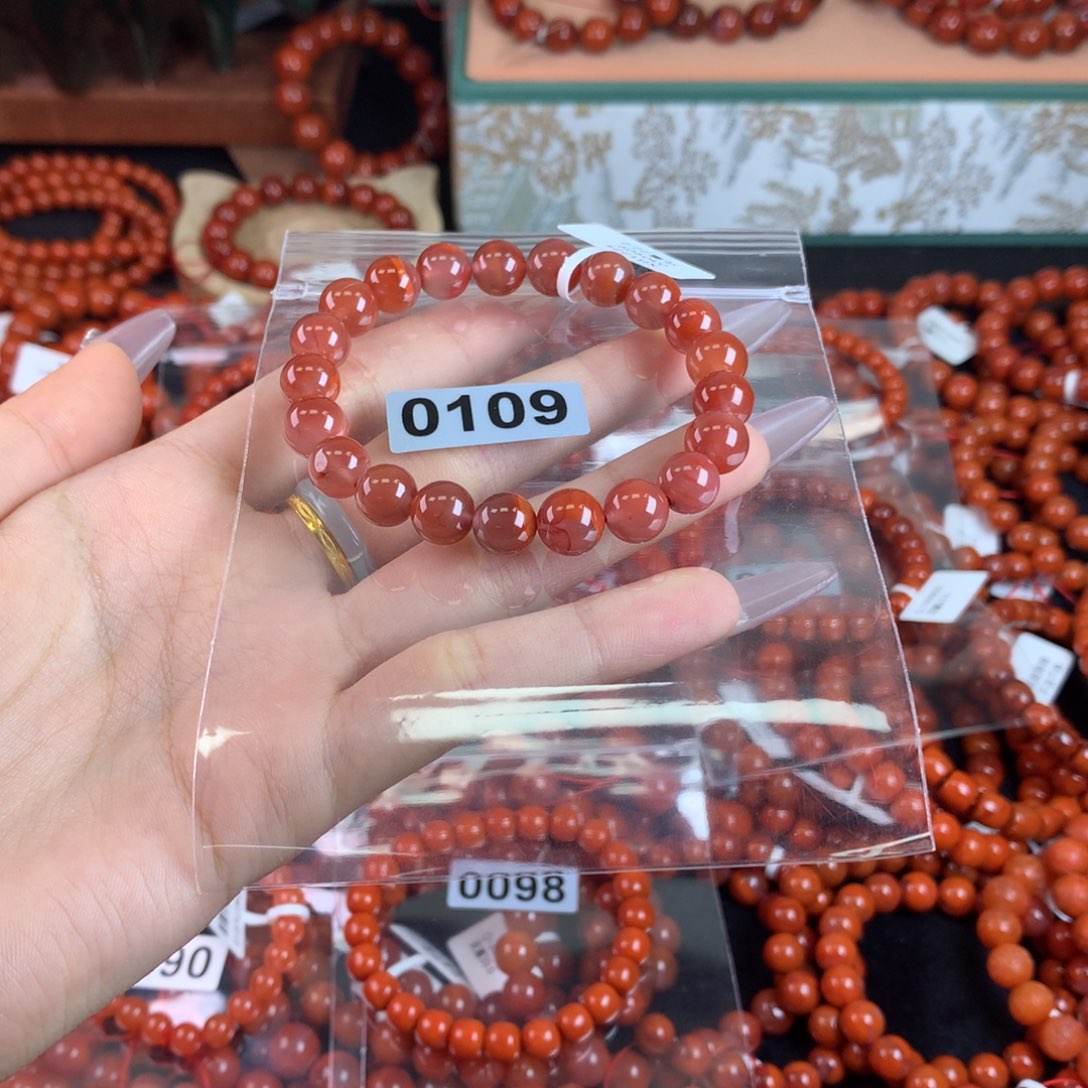 南红玛瑙手链未镶嵌0109