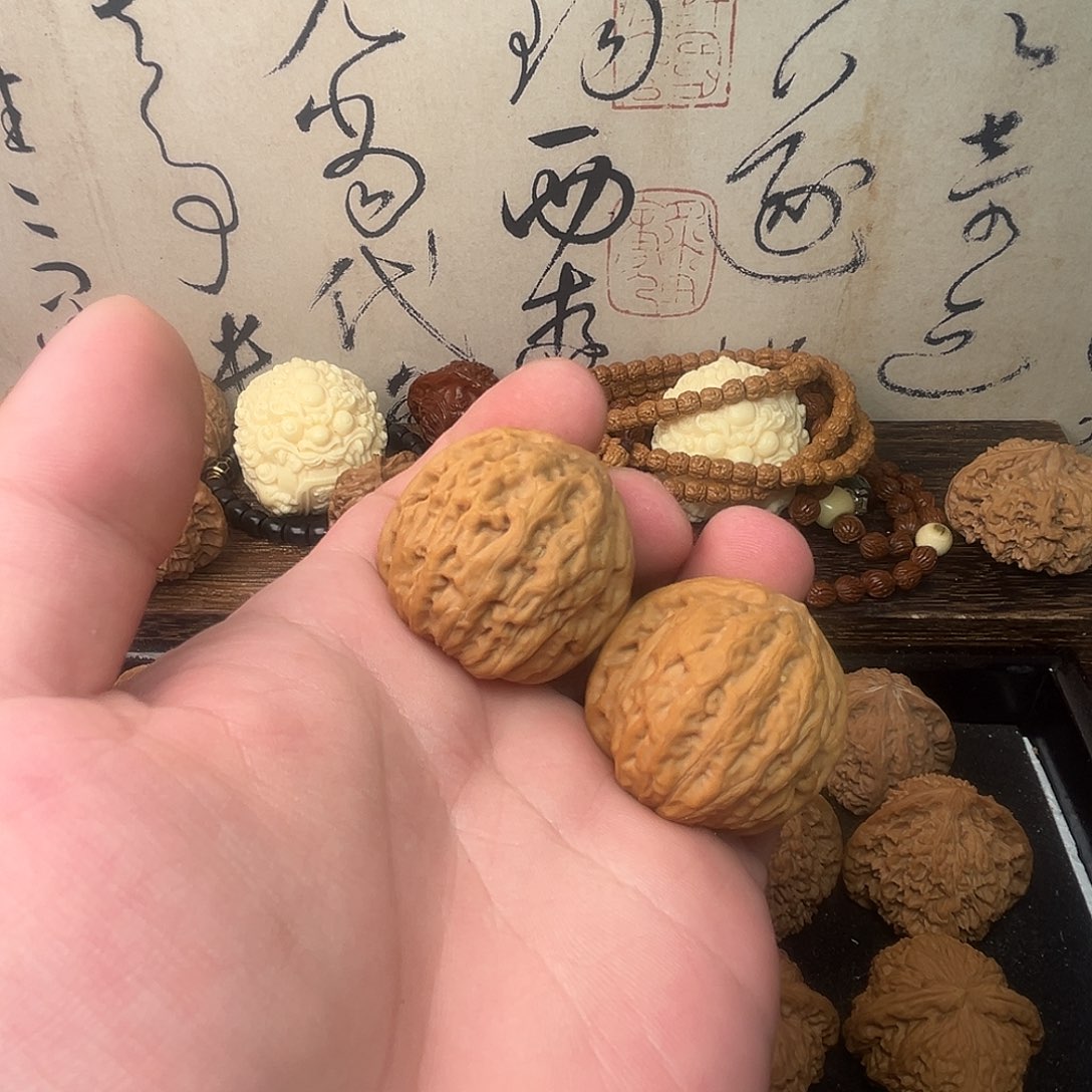 把件文玩核桃铁锤37尺微修