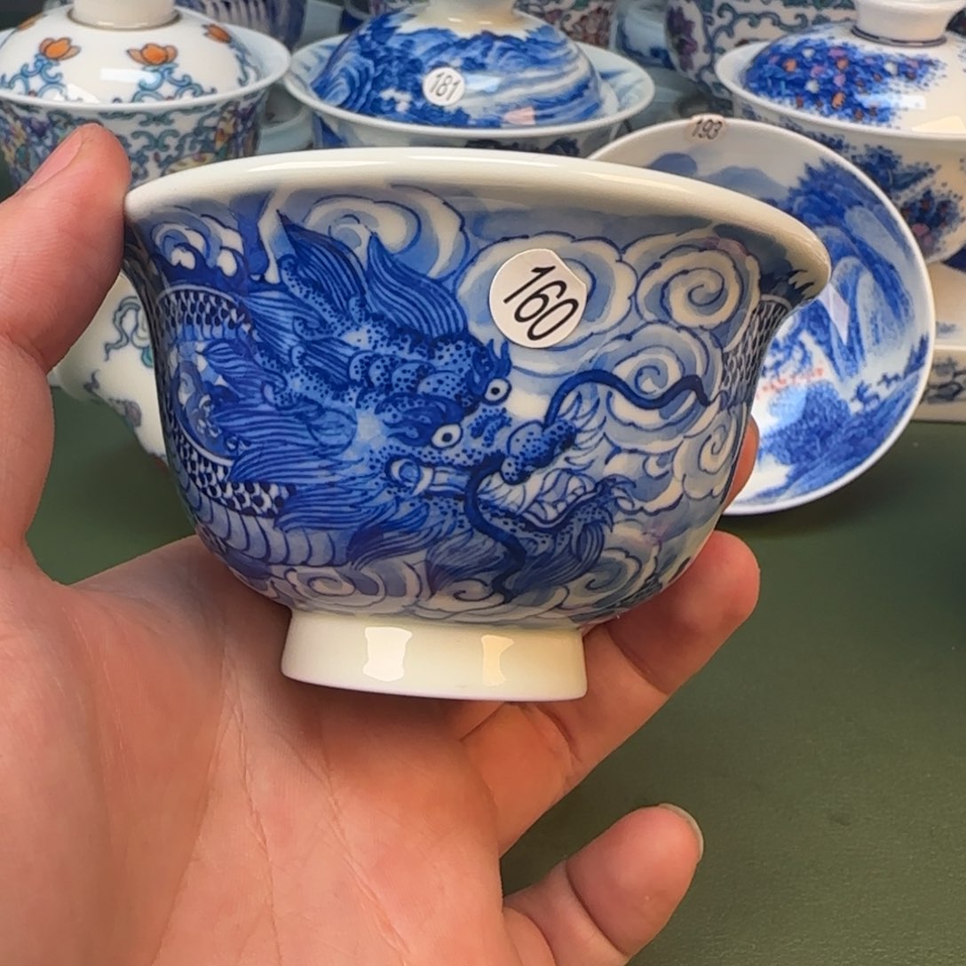 彦祖纯手工手绘茶具160