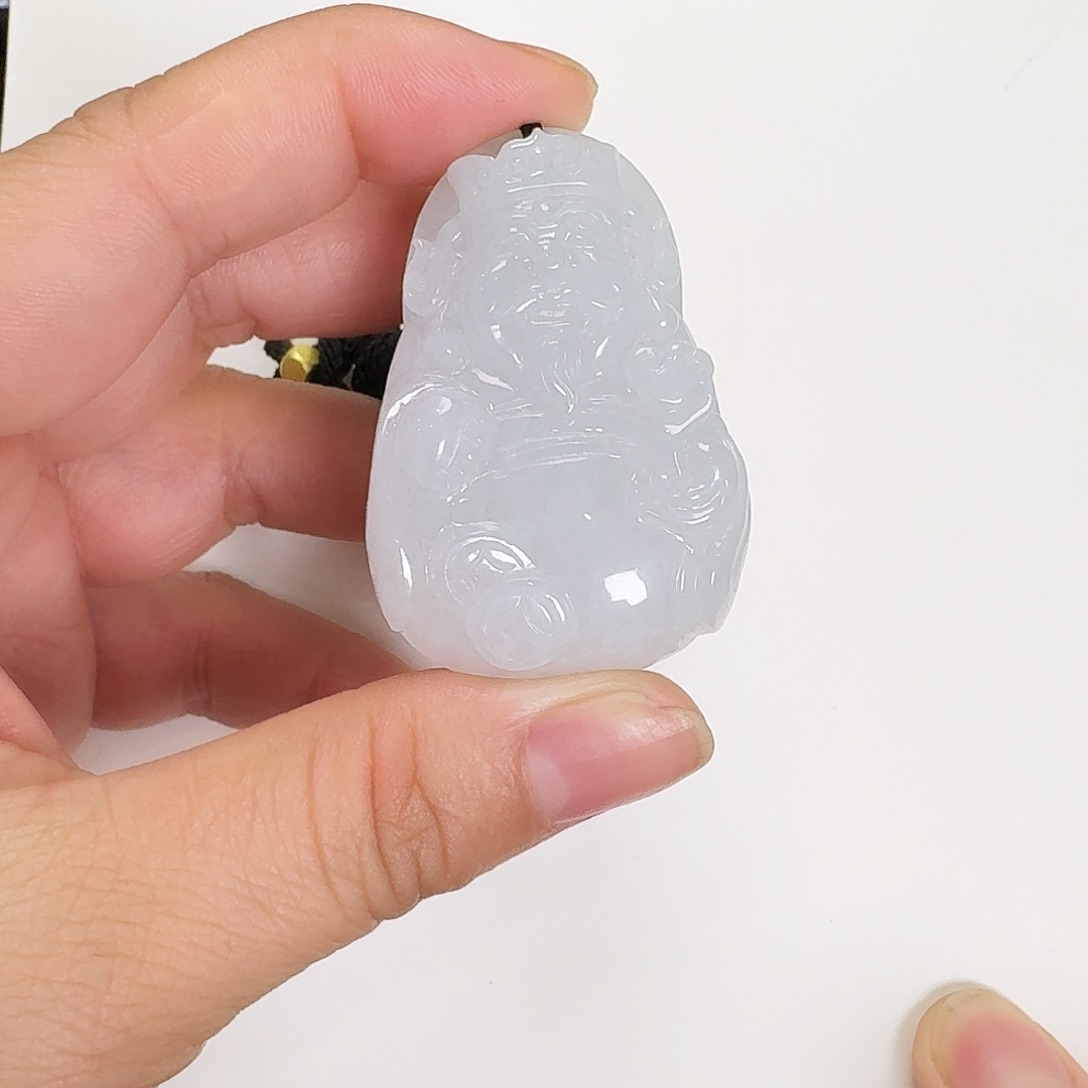 翡翠颈饰未镶嵌哭*财神