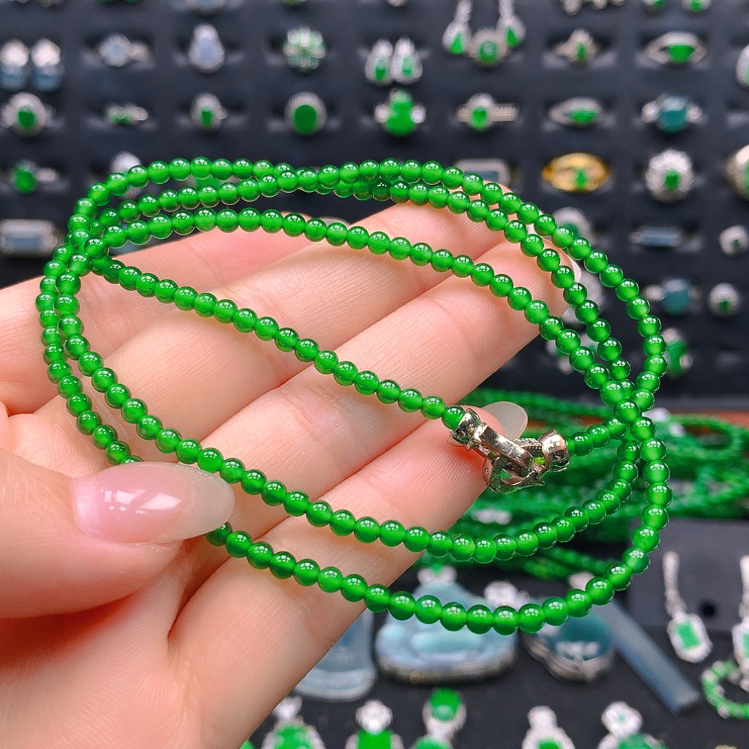 安***饶翡翠未镶嵌吊坠(不含链)项链