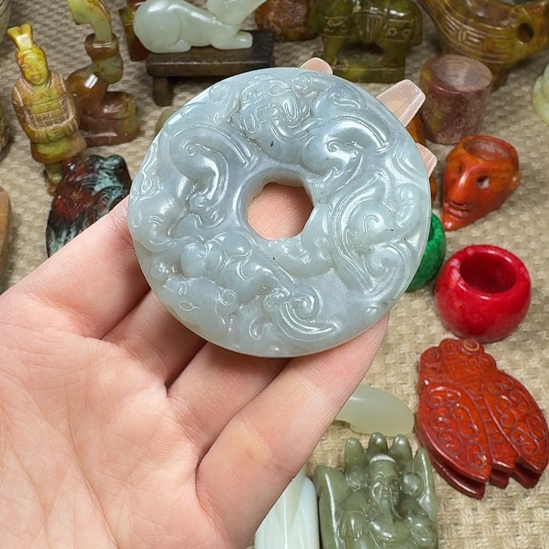 白玉菩提吊坠挂件