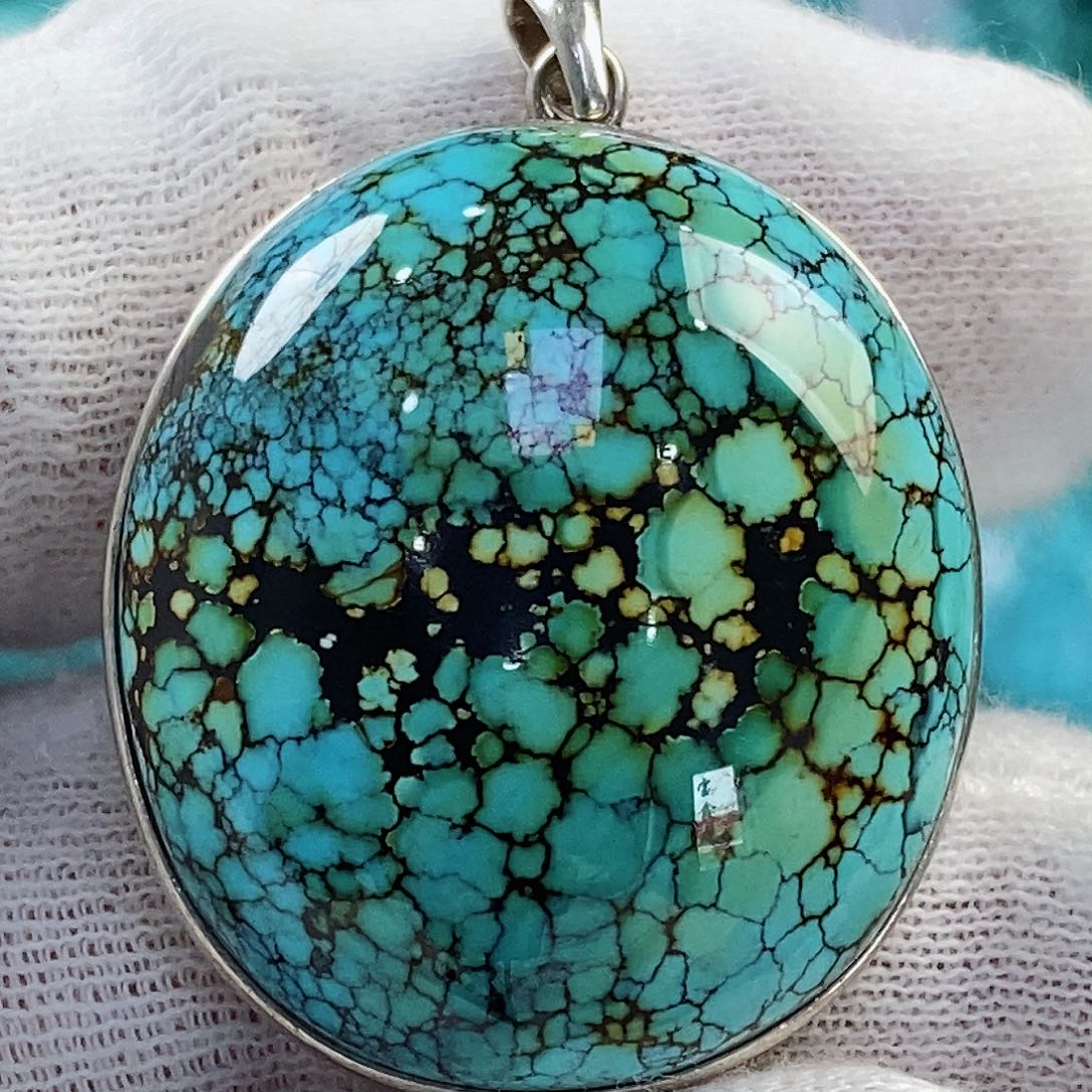 绿松石配饰银S925镶嵌