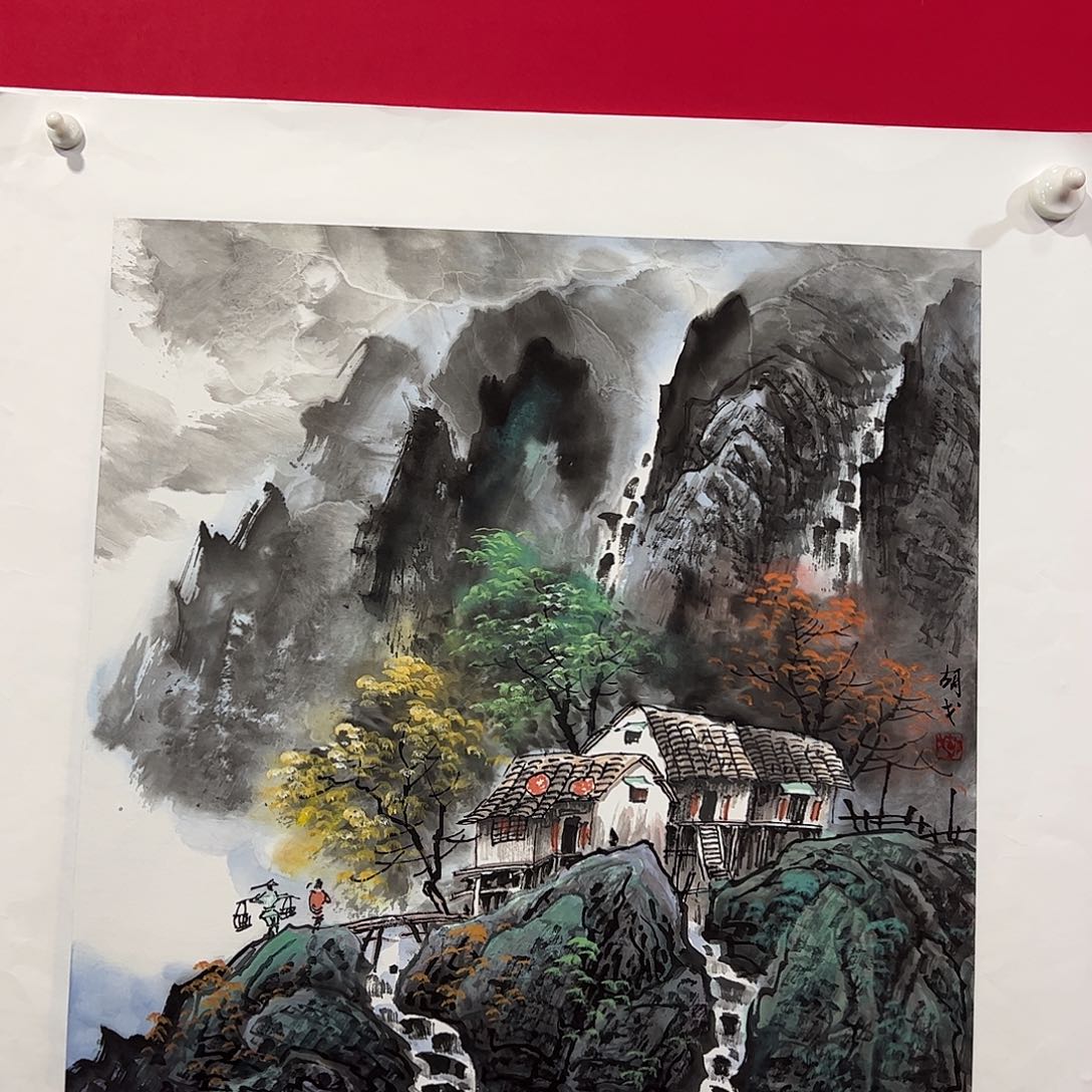 国画胡戈三尺斗方作品