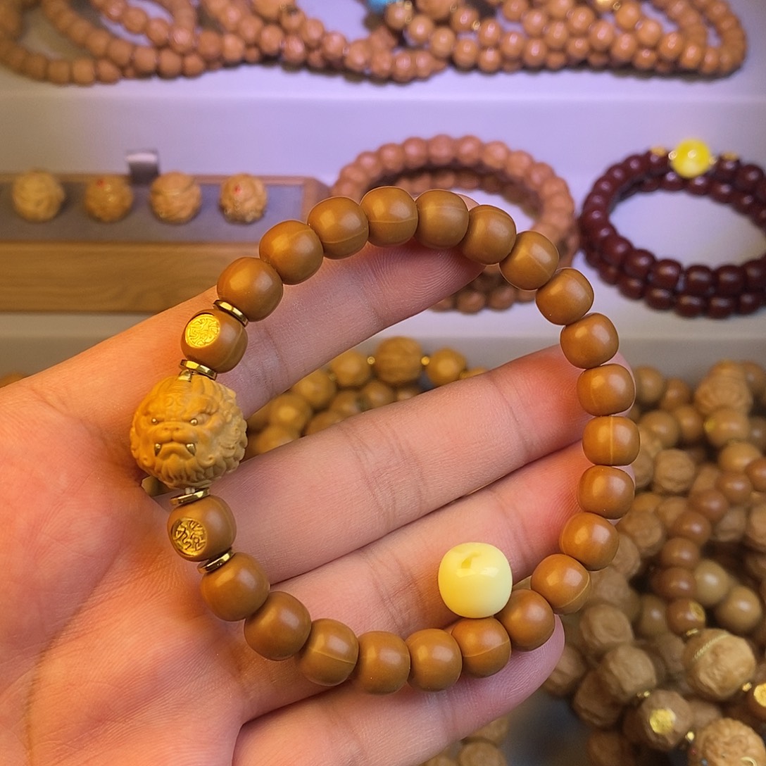 未***厂猴头核桃手串全品小老型 貔貅 加尾珠