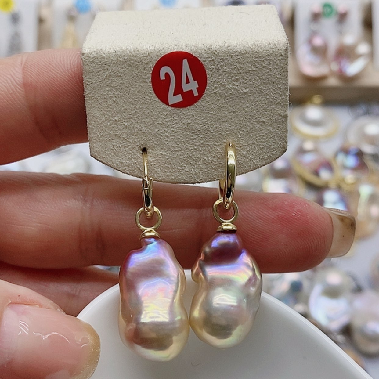 【闪购商品】淡水珍珠耳饰银S925镶嵌