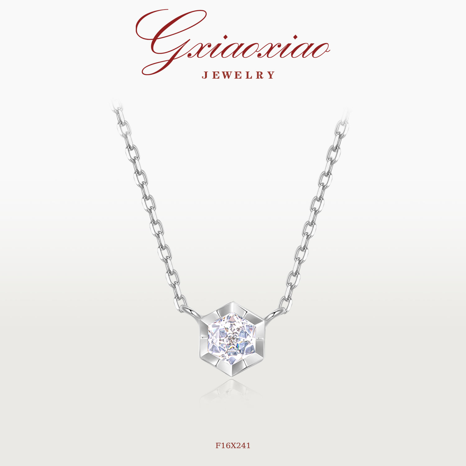 925银 【女王切系列】法式蜂巢项链 F16X241 F16X238