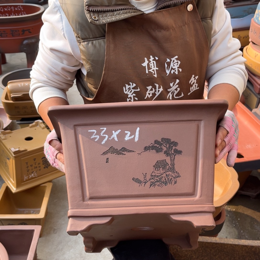 紫砂花盆盆景艺术