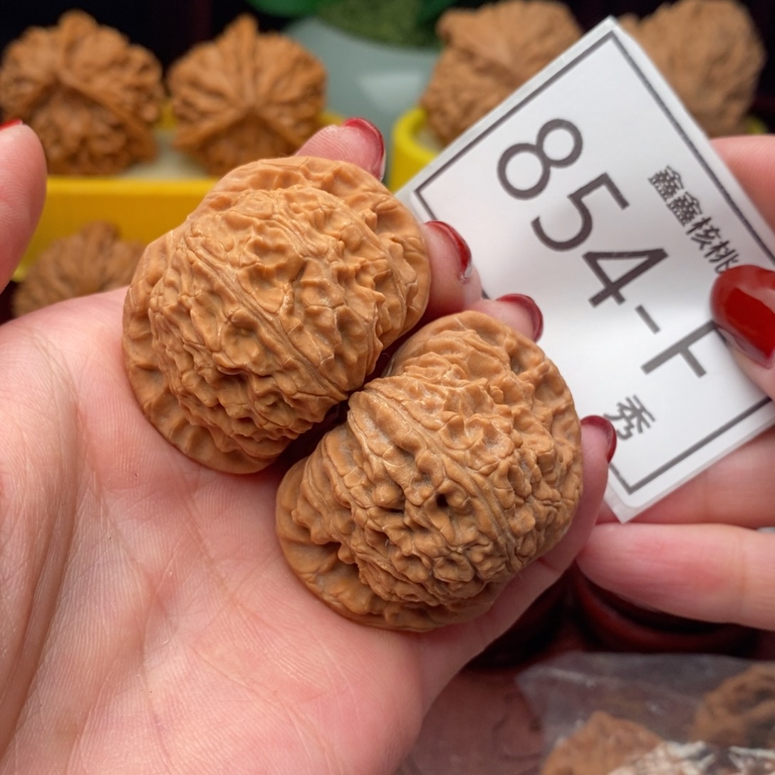 文玩核桃把件白狮43