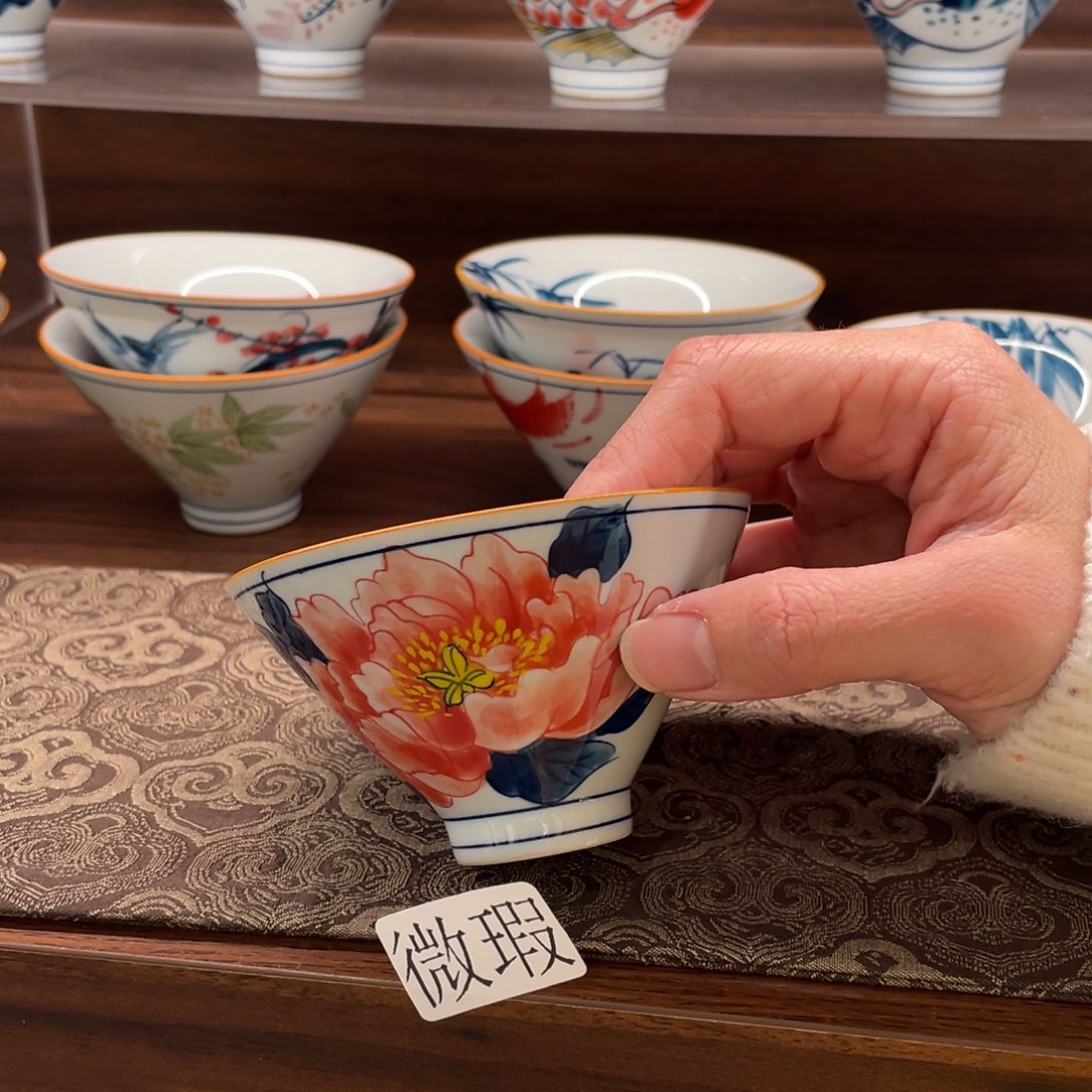 微瑕纯手绘釉下彩