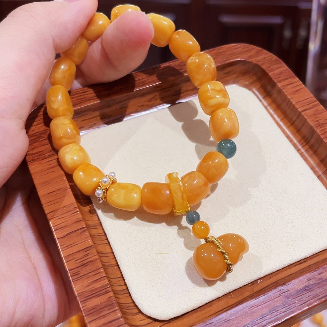 蜜蜡手链未镶嵌手串
