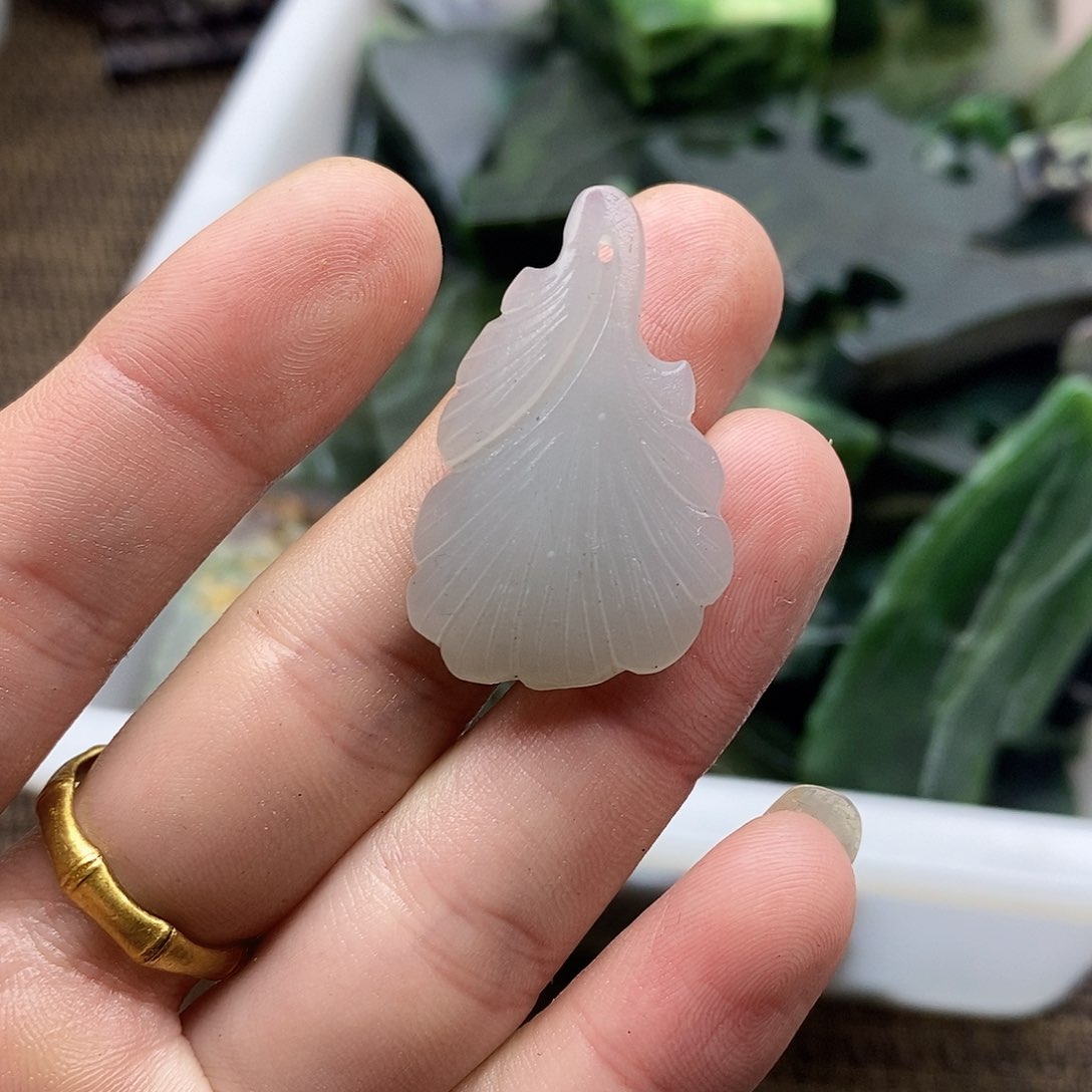 和田玉珠宝半成品未镶嵌