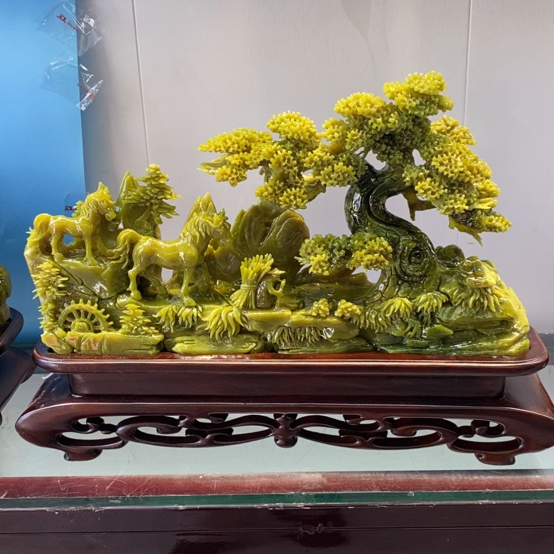 【闪购商品】玉家居摆件手工雕刻