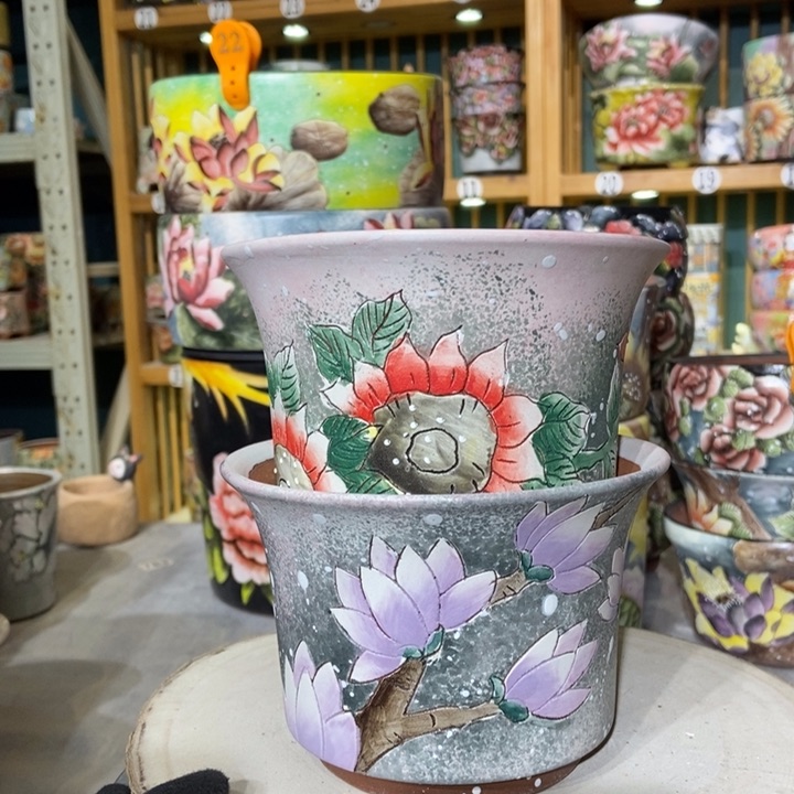 红陶景德镇艺术手绘作品