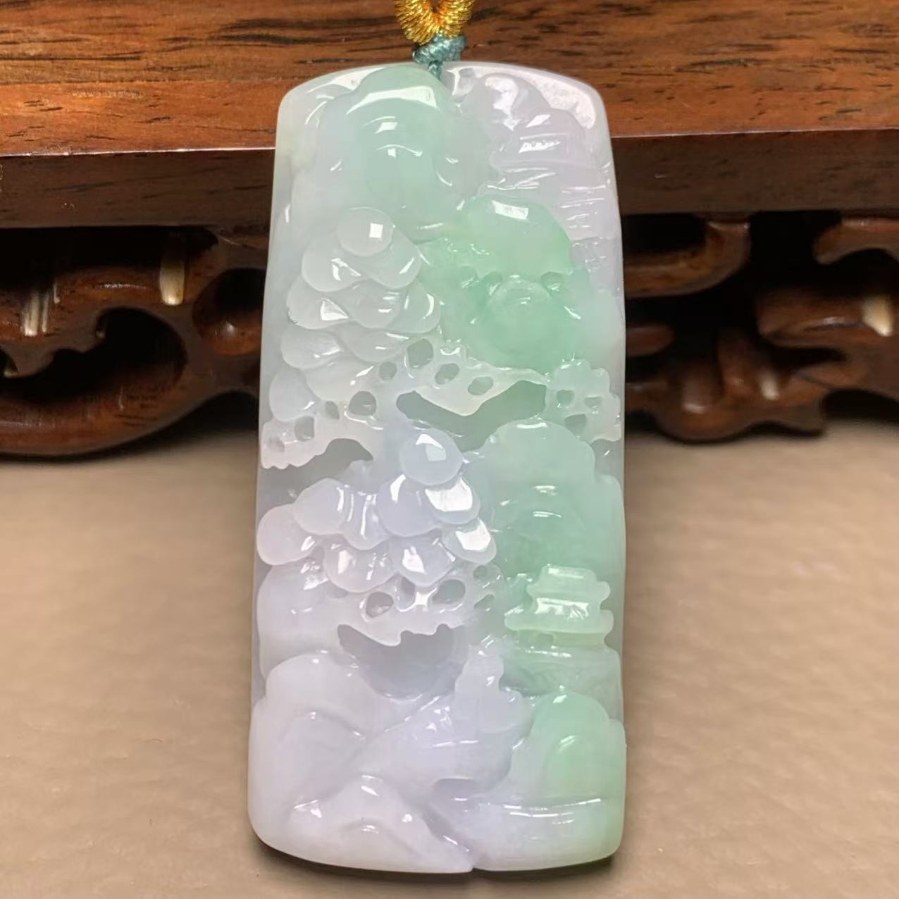 A631珠宝玉石A货翡翠吊坠 