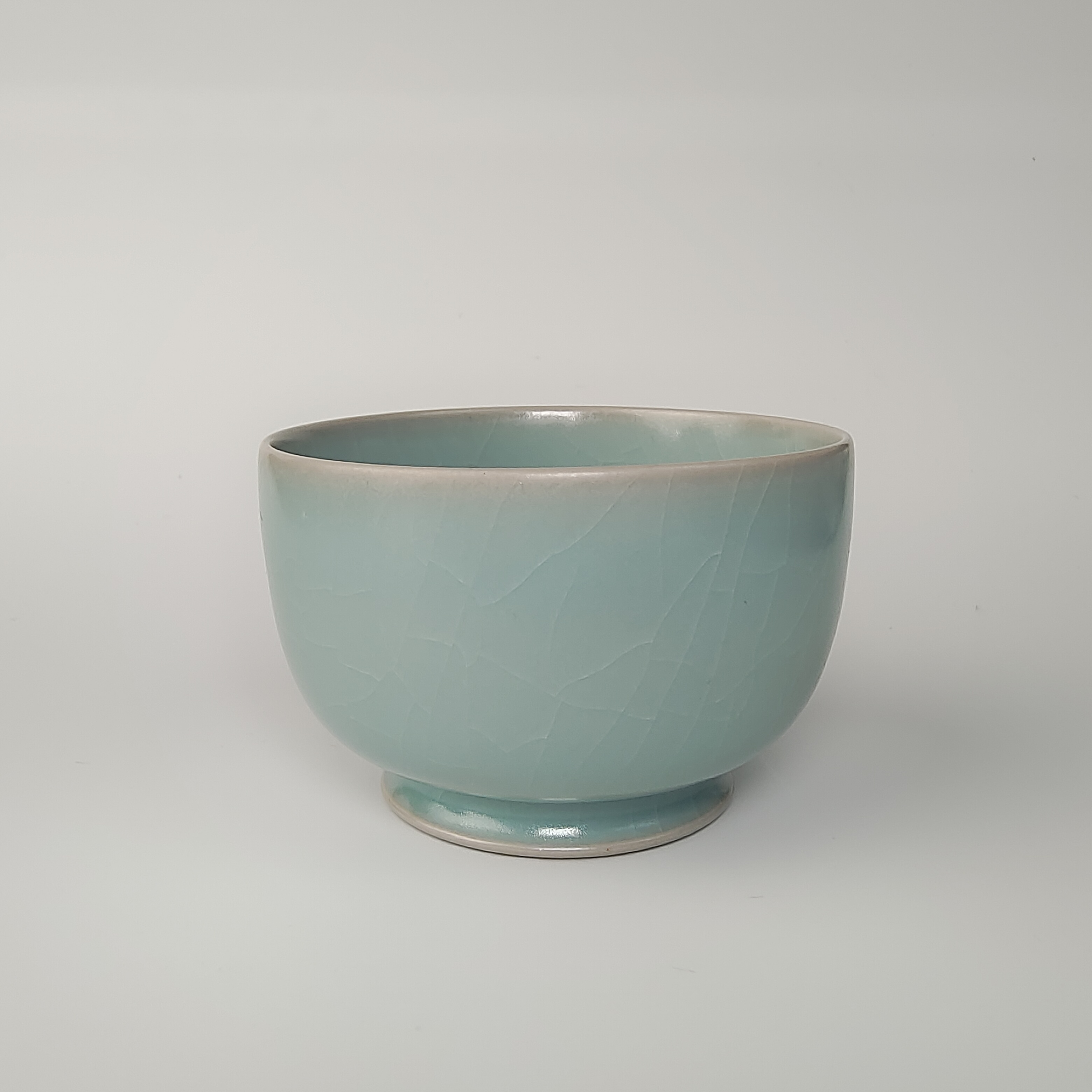 【溱水河甄选】罗汉杯 2级瑕疵品 汝窑全手工精工薄胎仿古釉100毫升