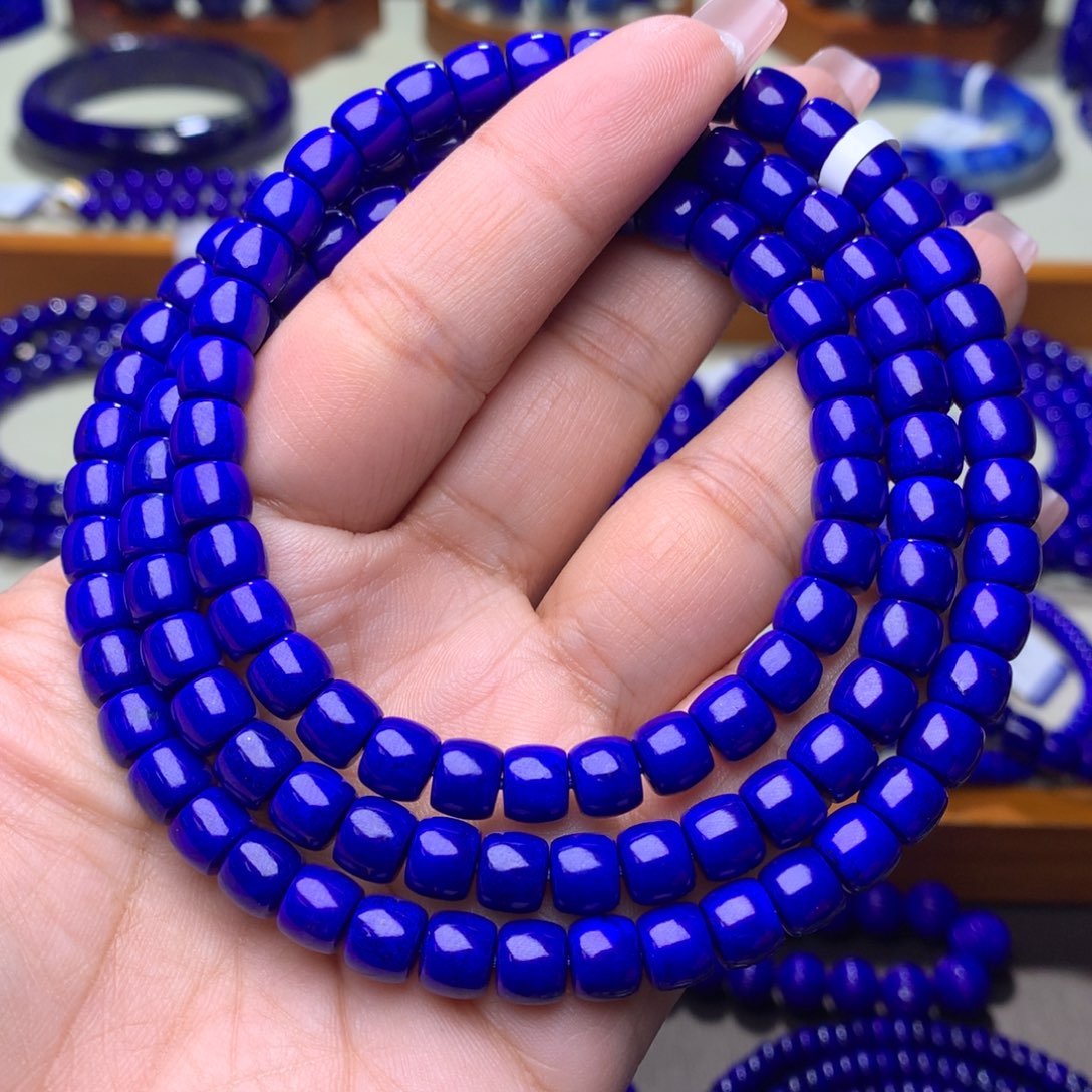 青金石手链未镶嵌7m