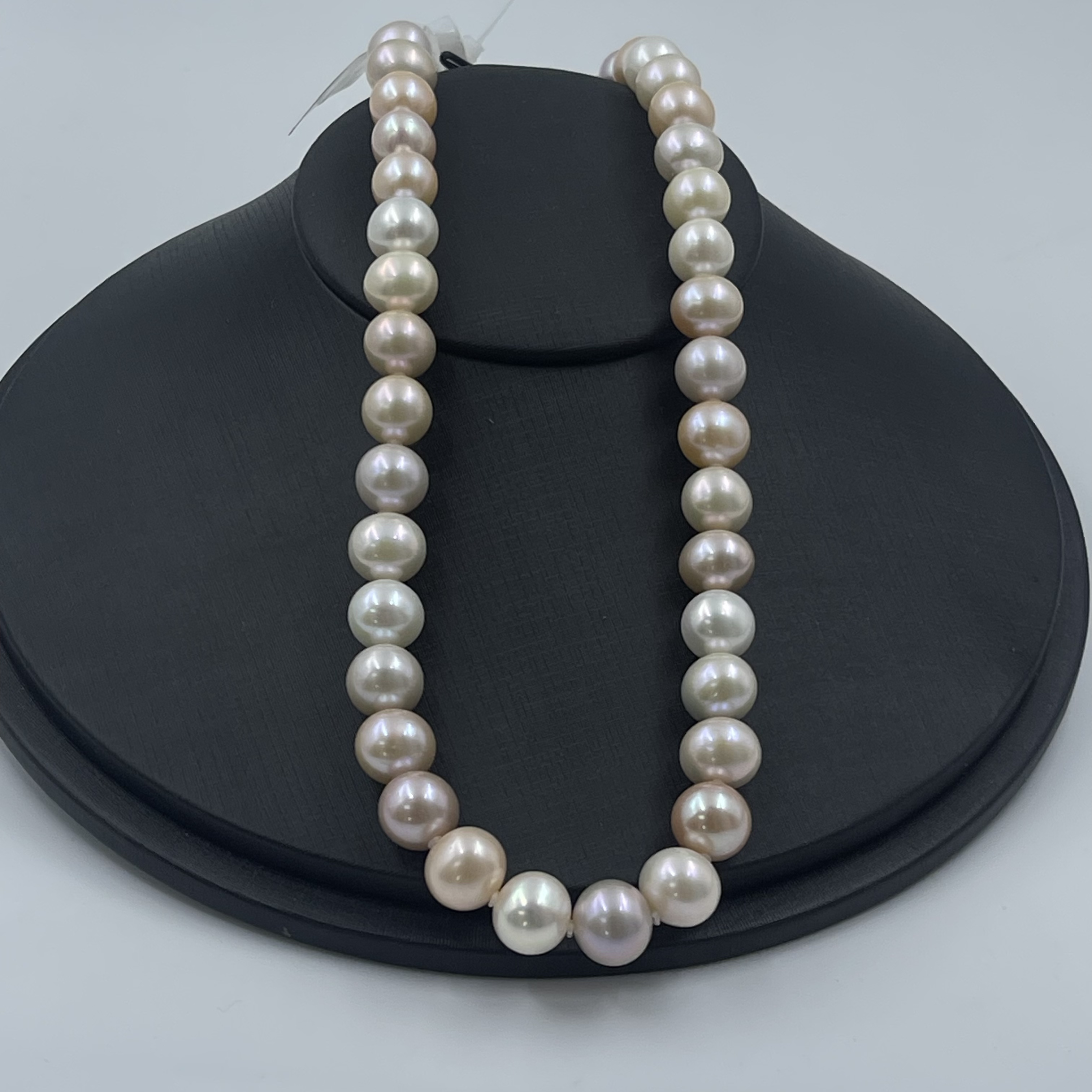 天然淡水珍珠白珠项链糖果色冰激凌10-11极光无暇（证）XM-XL-162