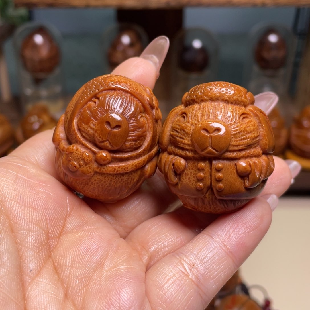 佛螺菩提吊坠新款卡皮巴拉一对