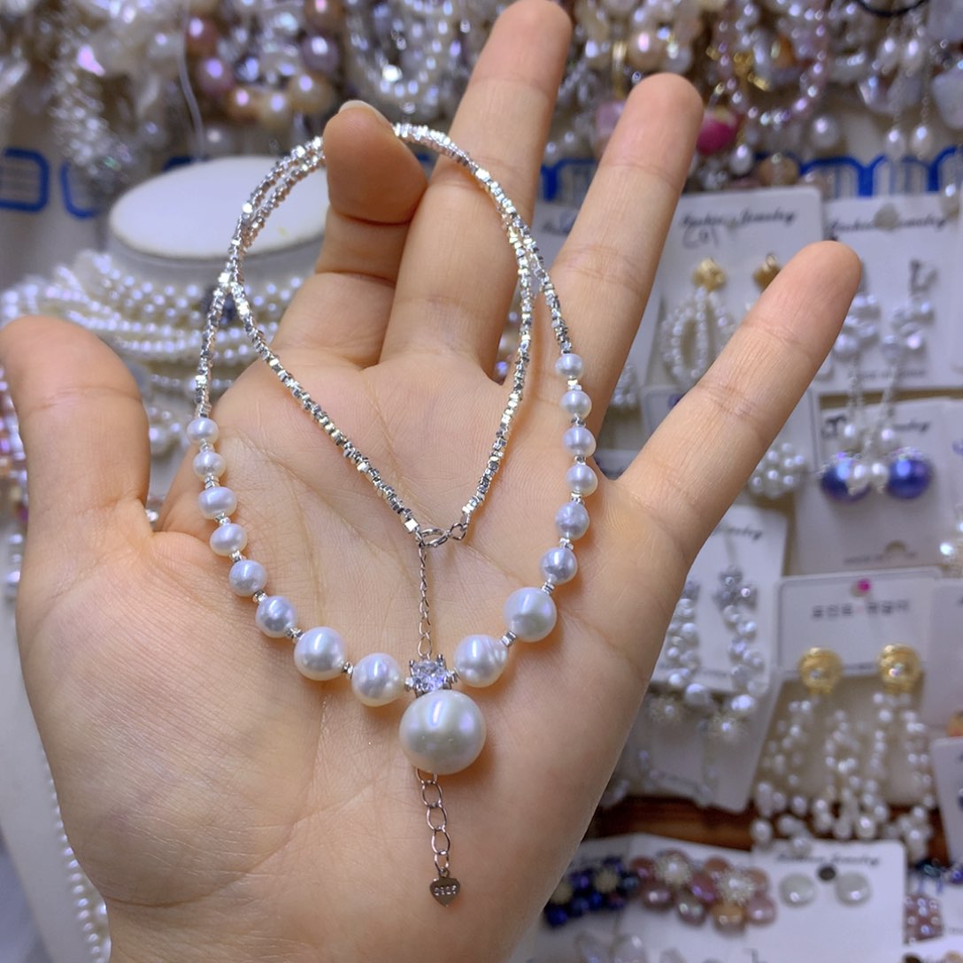 合金淡水珍珠手链凌***心