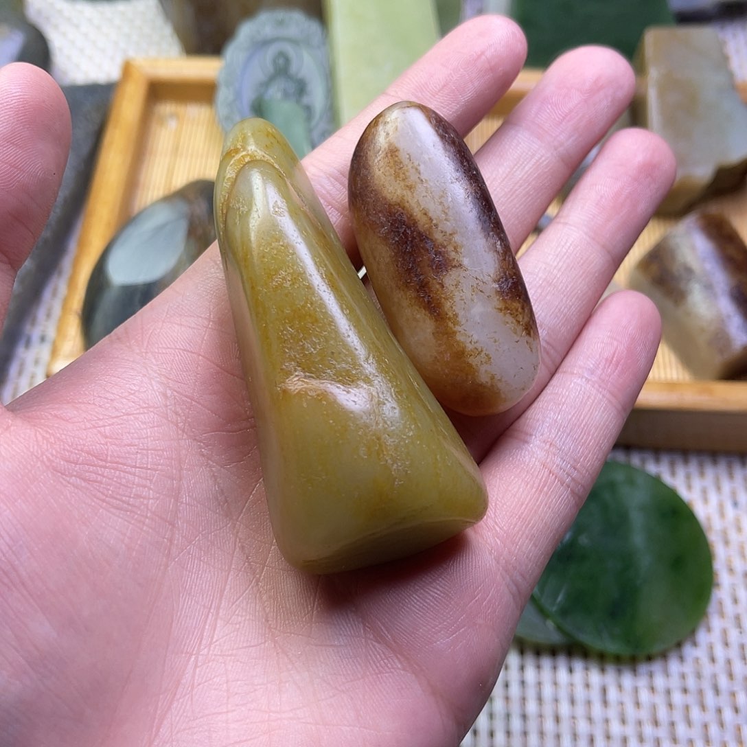 未镶嵌和田玉珠宝半成品1****一