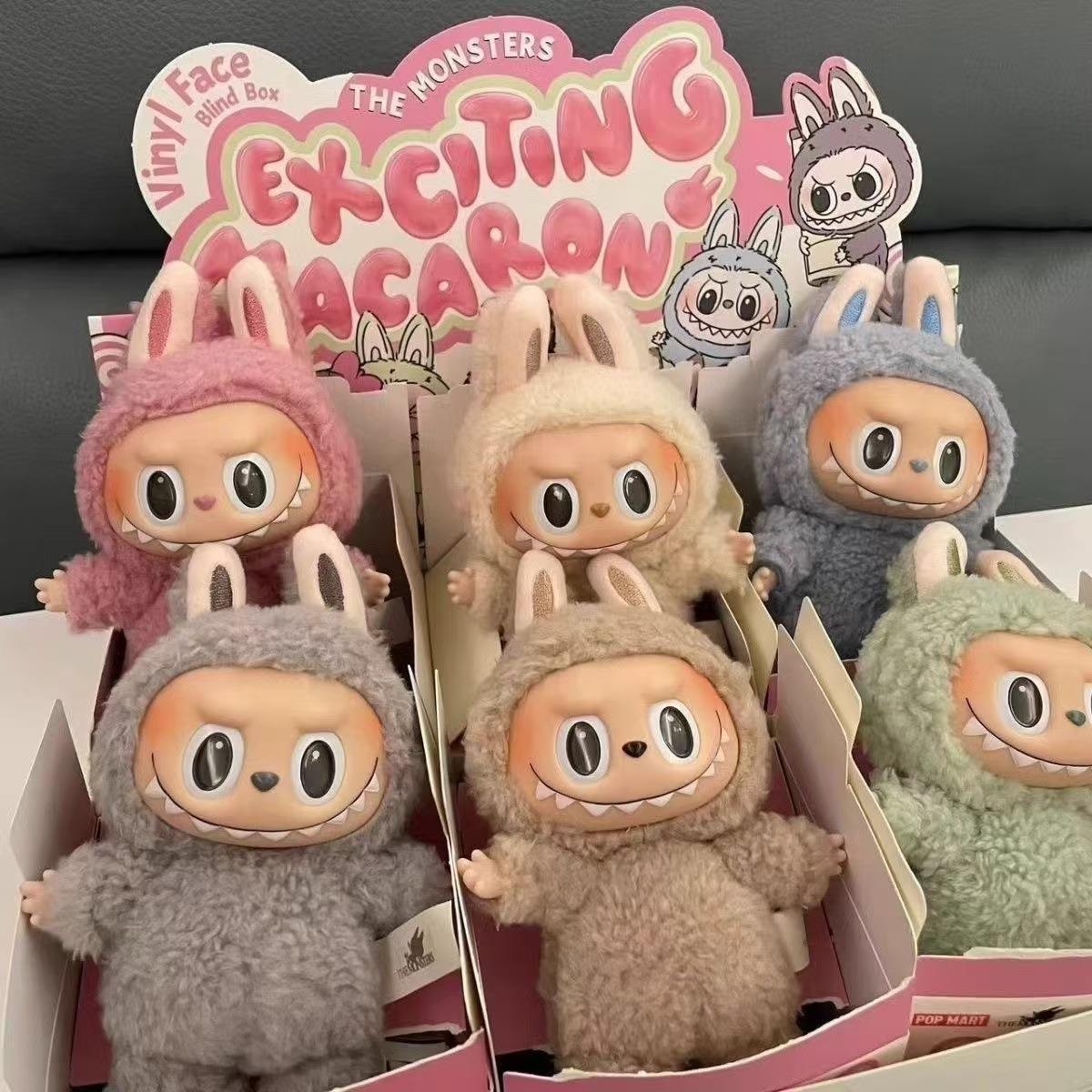 泡泡特玛特现货马卡龙搪胶脸系列潮玩盲盒手办玩偶毛绒盲盒