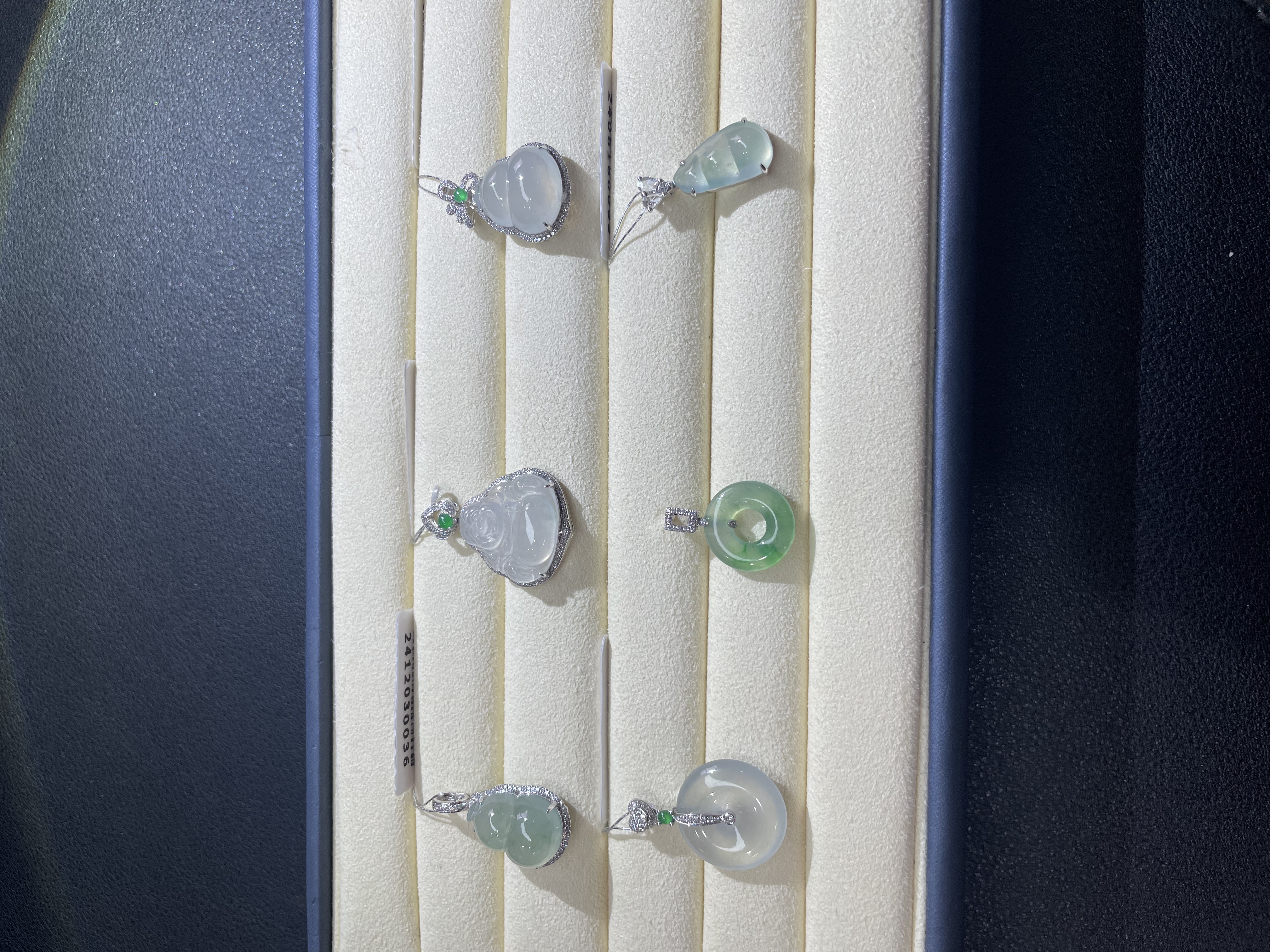 【彩虹盘】翡翠吊坠-多样性发一件-18K金镶嵌-XY01 |CXQ21