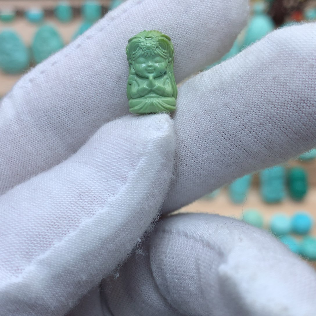 绿松石珠宝奇石未镶嵌绿松石扎基拉姆