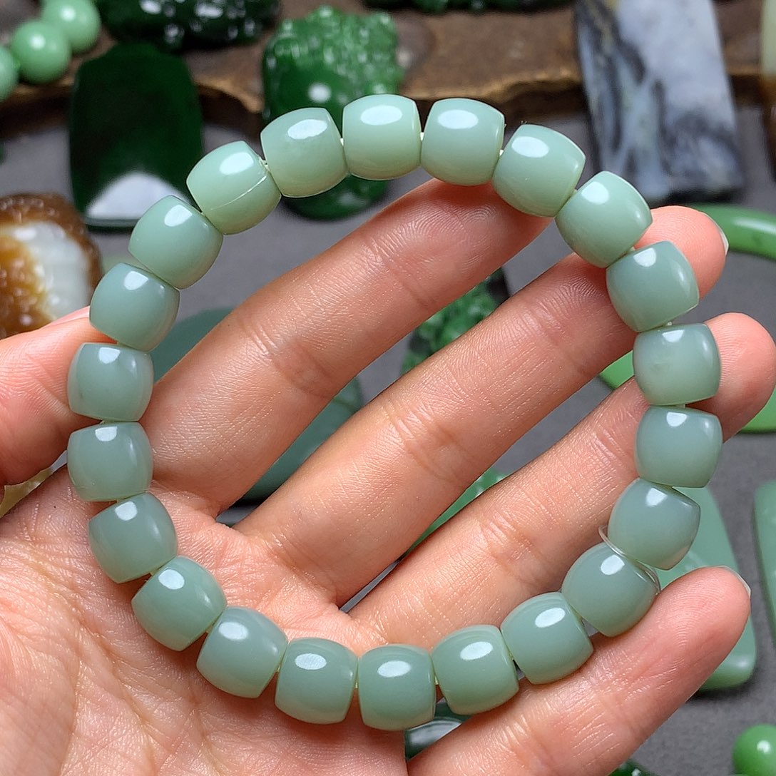 和田玉颈饰未镶嵌夺***苏手串