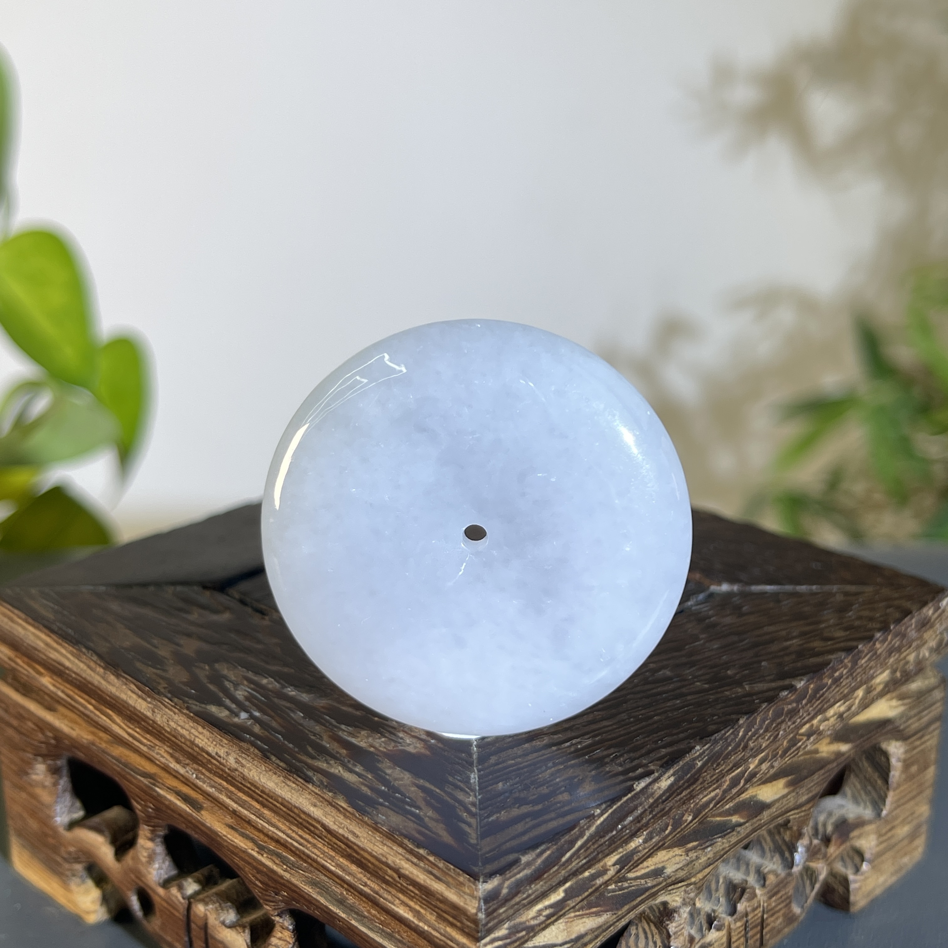 JTW05-45  天然翡翠缅甸A货 平安扣