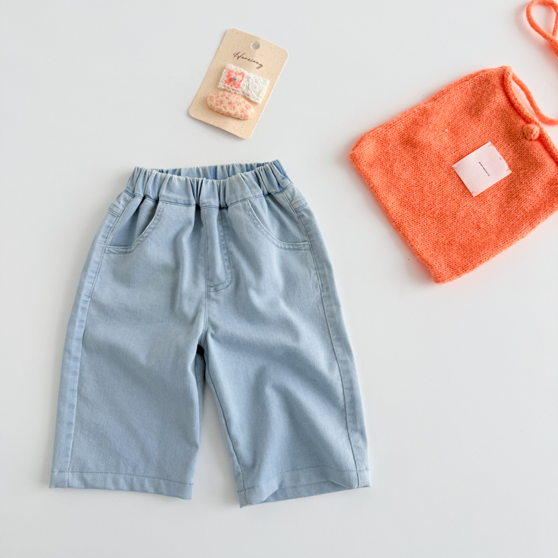叭啦妈咪儿童牛仔裤2025秋装新款童装女宝洋气百搭裤子BYM5027