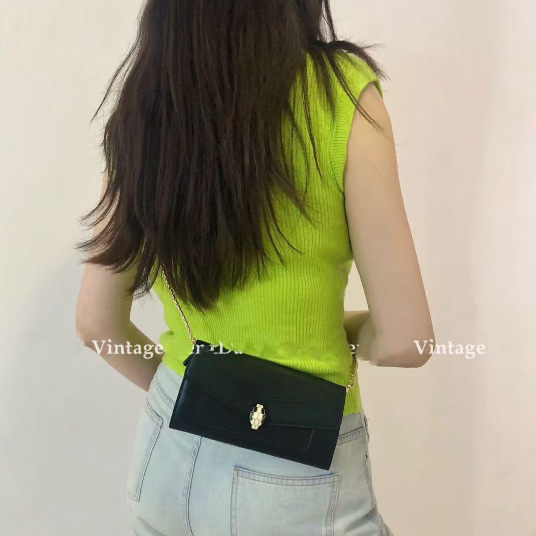 修复品BVLGARI/宝格丽 宝格丽黑色钱包