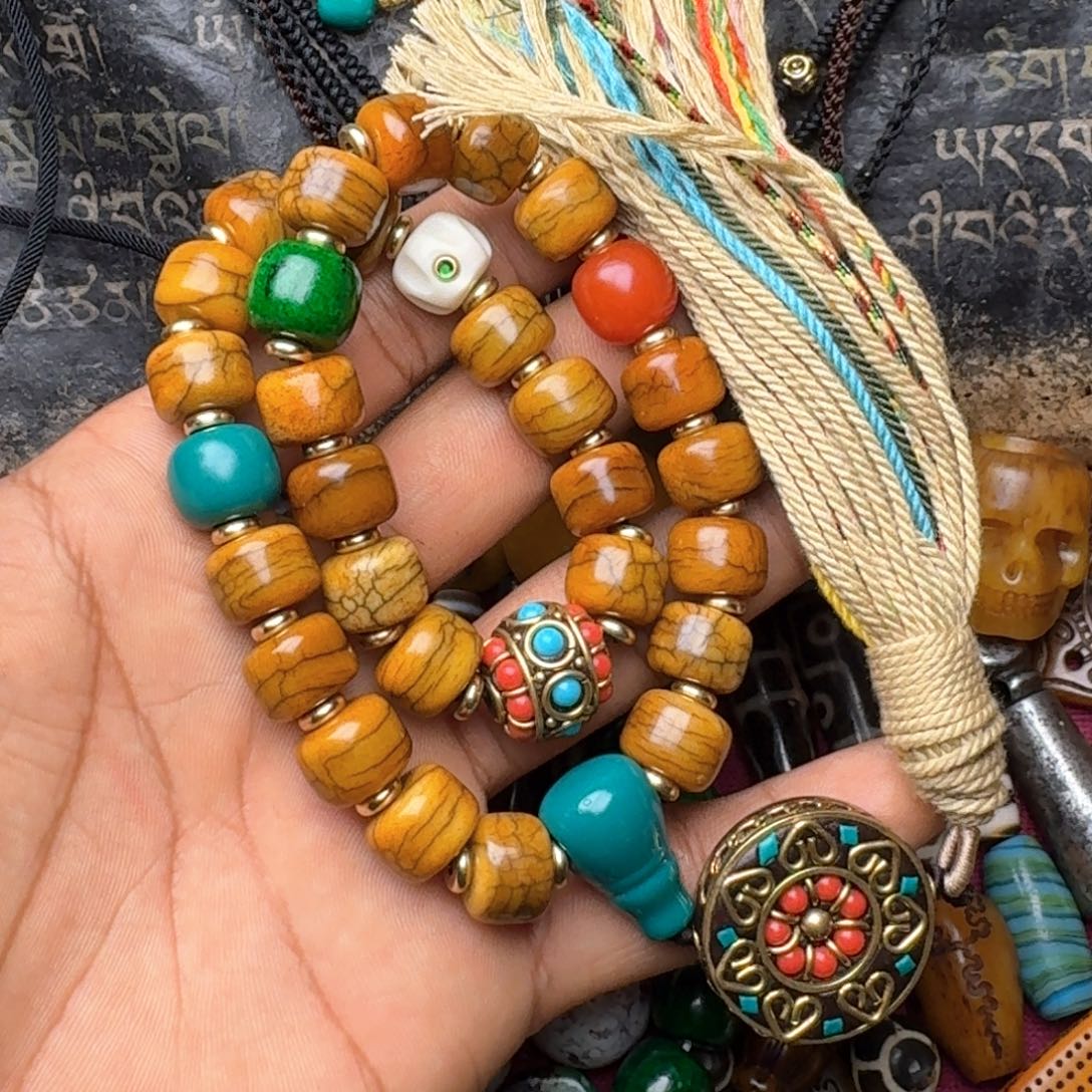 金刚菩提手串牦牛骨