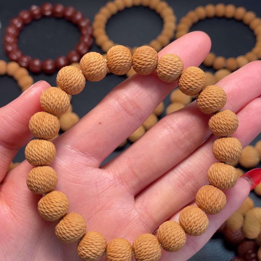 冷***自猴头核桃手串龙鳞