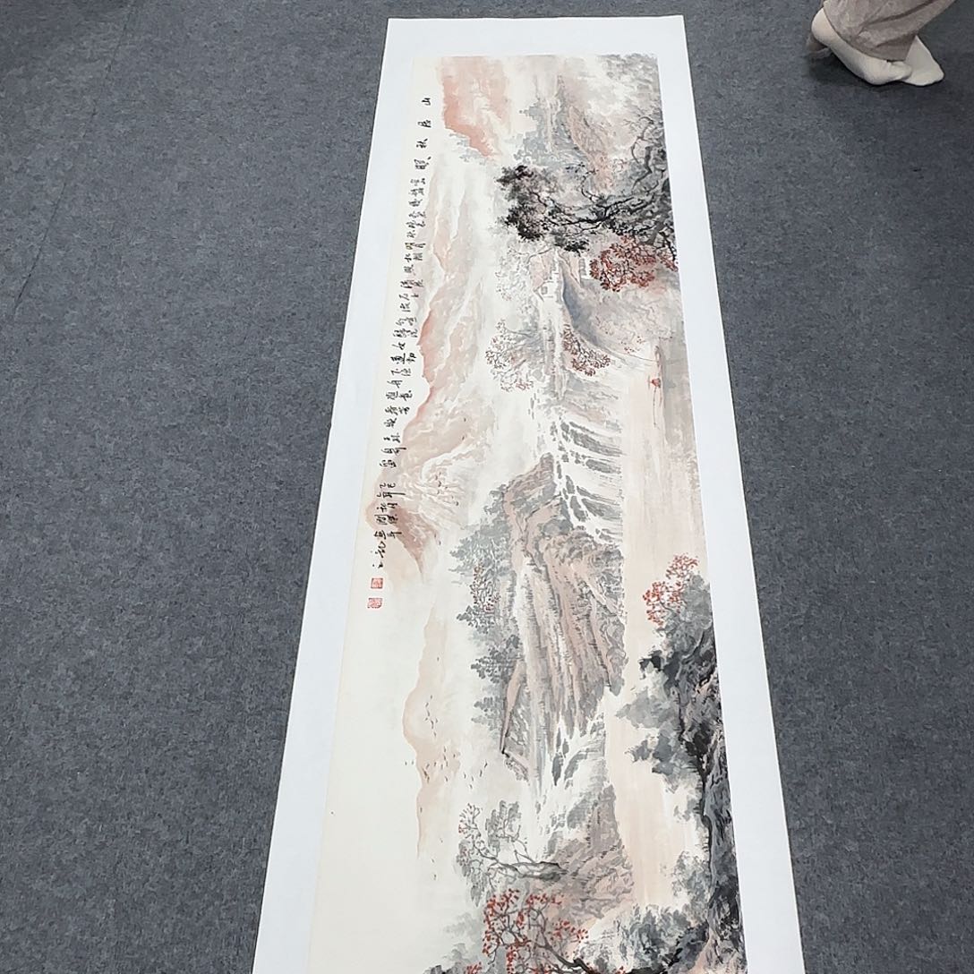 国画纯手绘山水花鸟