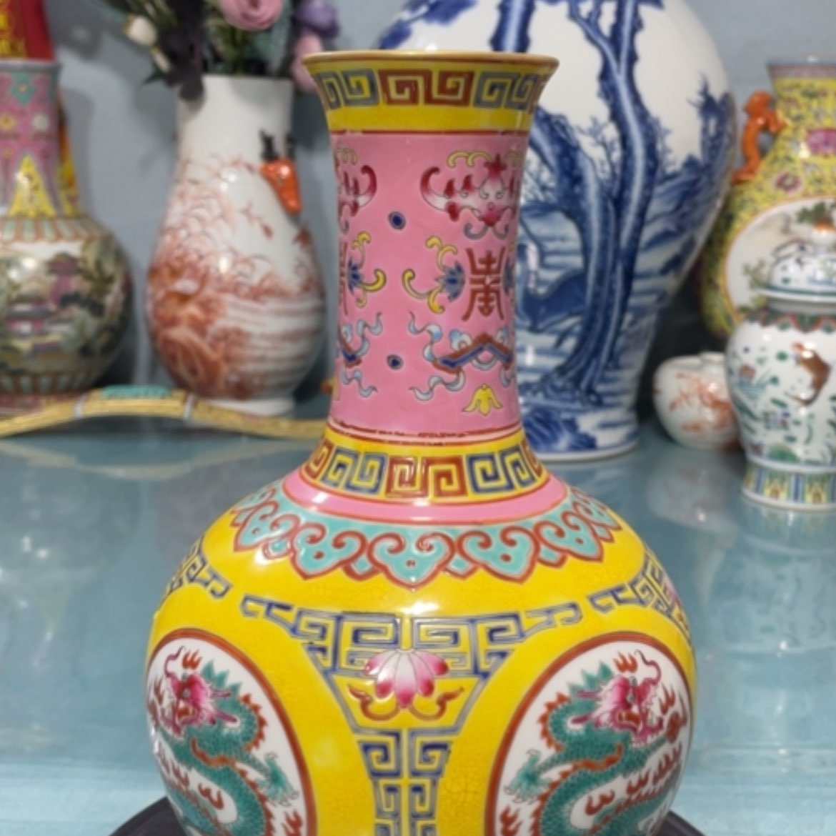 【闪购商品】瓷片珐琅彩瓷器8888999999999