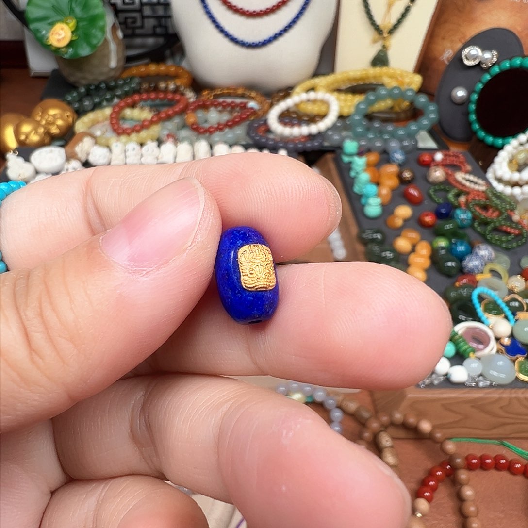 青金石颈饰合金大*鱼